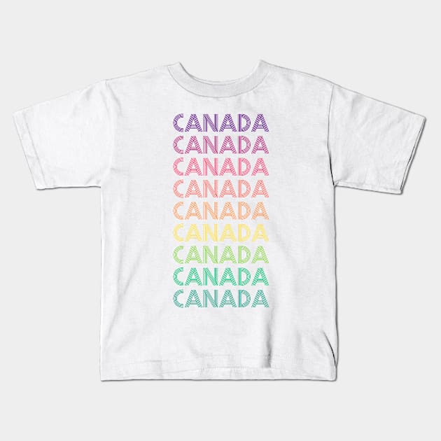 Canada Kids T-Shirt by RainbowAndJackson